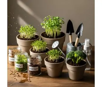 Kit de Cultivo de Brotos: Como Começar Sua Horta no Armário de Forma Fácil e Saudável