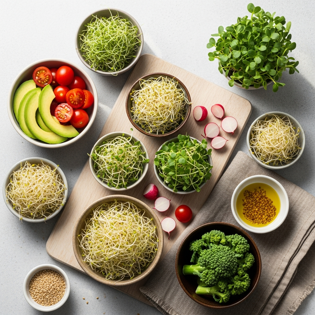 Receitas com Brotos Frescos: Como Usar Brotos na Cozinha para uma Vida Saudável